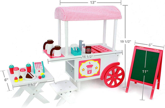 Café Cart with Accessories
