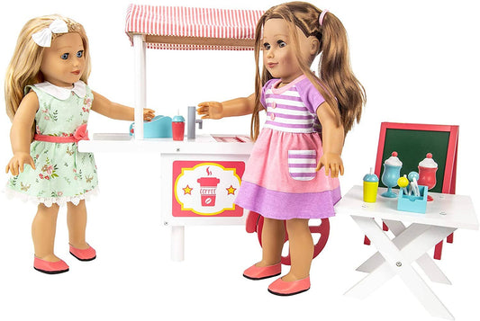 Ice Cream Cart with Accessories for 18" Dolls